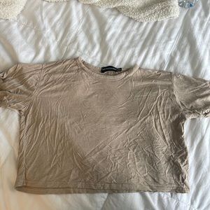 Brown Cropped Tee